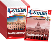 Practicing for Success: STAAR Reading Language Arts Grade 4 25-Pack