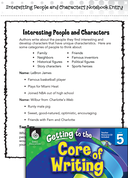 Writing Lesson: Interesting People and Characters Level 5