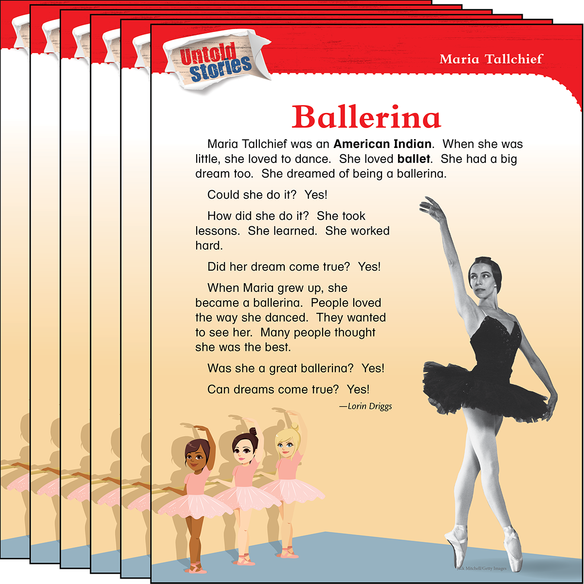 Ballerina　6-Pack　Materials　Teacher　Created　Maria　Tallchief:
