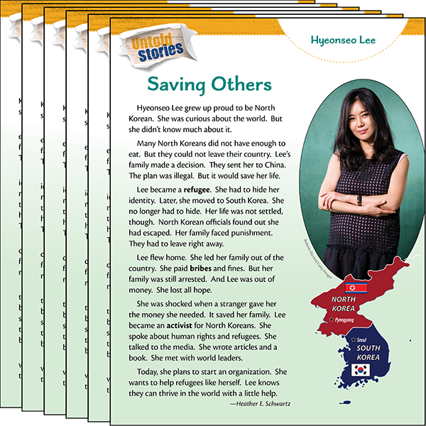 Hyeonseo Lee: Saving Others 6-Pack | Teacher Created Materials