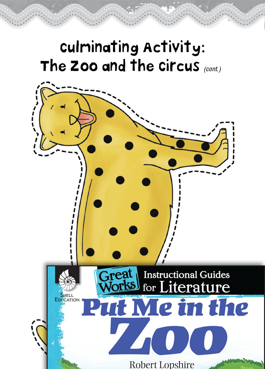 Put Me in the Zoo Post-Reading Activities | Teachers ...