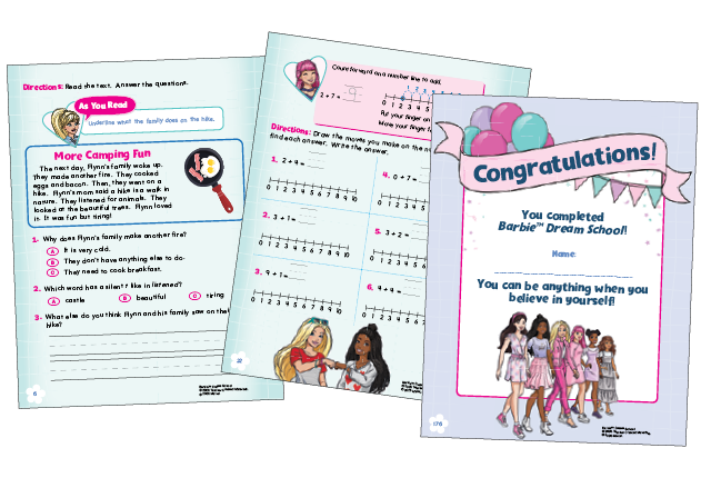 Mattel-Barbie-workbooks
