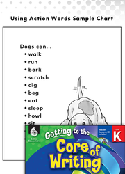 Writing Lesson: Using Action Words Level K