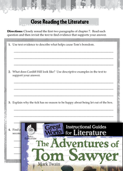 The Adventures of Tom Sawyer Close Reading and Text-Dependent Questions