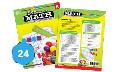 180 Days of Math for Kindergarten 24-Book Set
