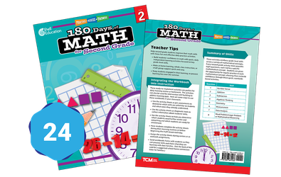 180 Days of Math for Second Grade 24-Book Set