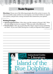 Island of the Blue Dolphins Reader Response Writing Prompts