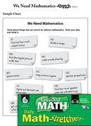 Guided Math Stretch: We Need Mathematics Grades 6-8