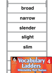 Vocabulary Ladder for Size: Thin to Wide