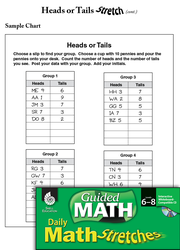 Guided Math Stretch: Probability: Heads or Tails Grades 6-8
