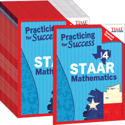 TIME For Kids: Practicing for Success: STAAR Mathematics: Grade 4 25-Pack (Spanish)