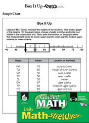 Guided Math Stretch: Box-and-Whiskers Plot: Box It Up Grades 6-8