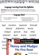 Henry and Mudge: The First Book Language Learning Activities