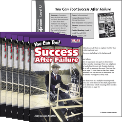 You Can Too! Success After Failure Guided Reading 6-Pack