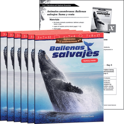 Animales asombrosos: Ballenas salvajes: Suma y resta Guided Reading 6-Pack
