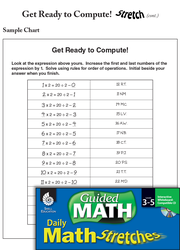 Guided Math Stretch: Order of Operations: Get Ready to Compute! Grades 3-5