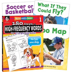 Learn-at-Home: High-Frequency Words Bundle Grade 1: 4-Book Set