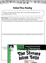 The Stories Julian Tells Close Reading and Text-Dependent Questions