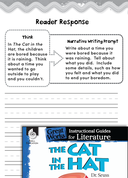 The Cat in the Hat Reader Response Writing Prompts