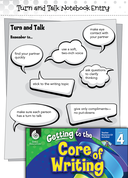 Writing Lesson: Turn and Talk with Writing Level 4