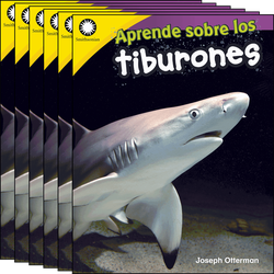 Aprende sobre los tiburones (Learning about Sharks) Guided Reading 6-Pack