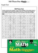 Guided Math Stretch: Number Theory Concepts: Sift Them Out Grades 6-8