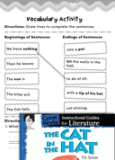 The Cat in the Hat Vocabulary Activities