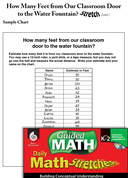 Guided Math Stretch: How Many Feet from Class Door to Water Fountain? Grades K-2