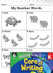 Writing Lesson: Using Color and Number Words Level K