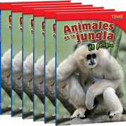 Animales de la jungla en peligro Guided Reading 6-Pack