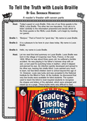 Louis Braille: Reader's Theater Script and Lesson