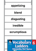 Vocabulary Ladder for Tastiness