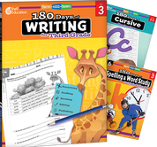 180 Days Writing, Spelling, & Cursive Grade 3: 3-Book Set