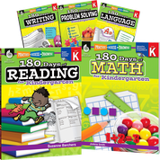 180 Days of Kindergarten Practice, 6-Book Set