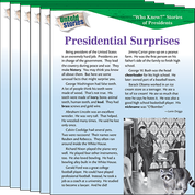 Who Knew? Stories of Presidents: Presidential Surprises 6-Pack