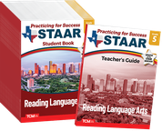Practicing for Success: STAAR Reading Language Arts Grade 5 25-Pack