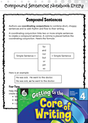 Writing Lesson: Compound Sentences Level 4