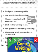 Writing Lesson: Turn and Talk Level K