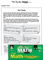 Guided Math Stretch: Rate as a Measure: Per"fectly Grades 6-8"
