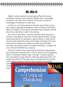 Test Prep Level 4: Mr. Mix-It Comprehension and Critical Thinking