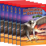 Animales del desierto en peligro Guided Reading 6-Pack