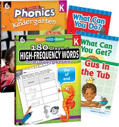 Learn-at-Home: Phonics Learn to Read Kindergarten Bundle: 5-Book Set