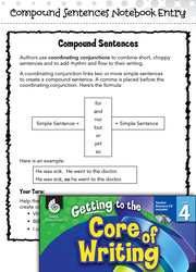 Writing Lesson: Compound Sentences Level 4