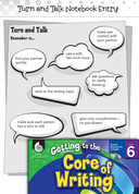 Writing Lesson: Turn and Talk with Writing Level 6
