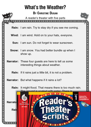 What's the Weather?: Reader's Theater Script and Lesson