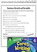 Writing Lesson: Sentence Stretch and Scramble Level 6