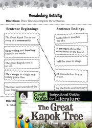 The Great Kapok Tree Vocabulary Activities