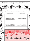 Valentine's DAY Activities: My Valentine Family Tree AND Other Themed Activities