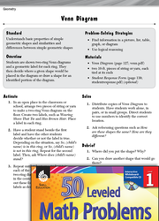 Geometry Leveled Problem: 2-D Shapes: Venn Diagram