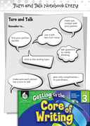 Writing Lesson: Peer Conferences Turn and Talk Level 3